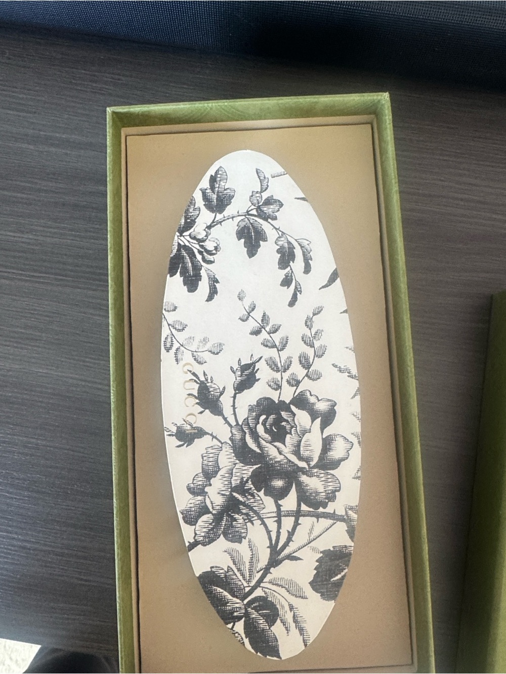 Gucci Herbarium Print Sleeve Top Floral Black & White Pencil Box with Pencils